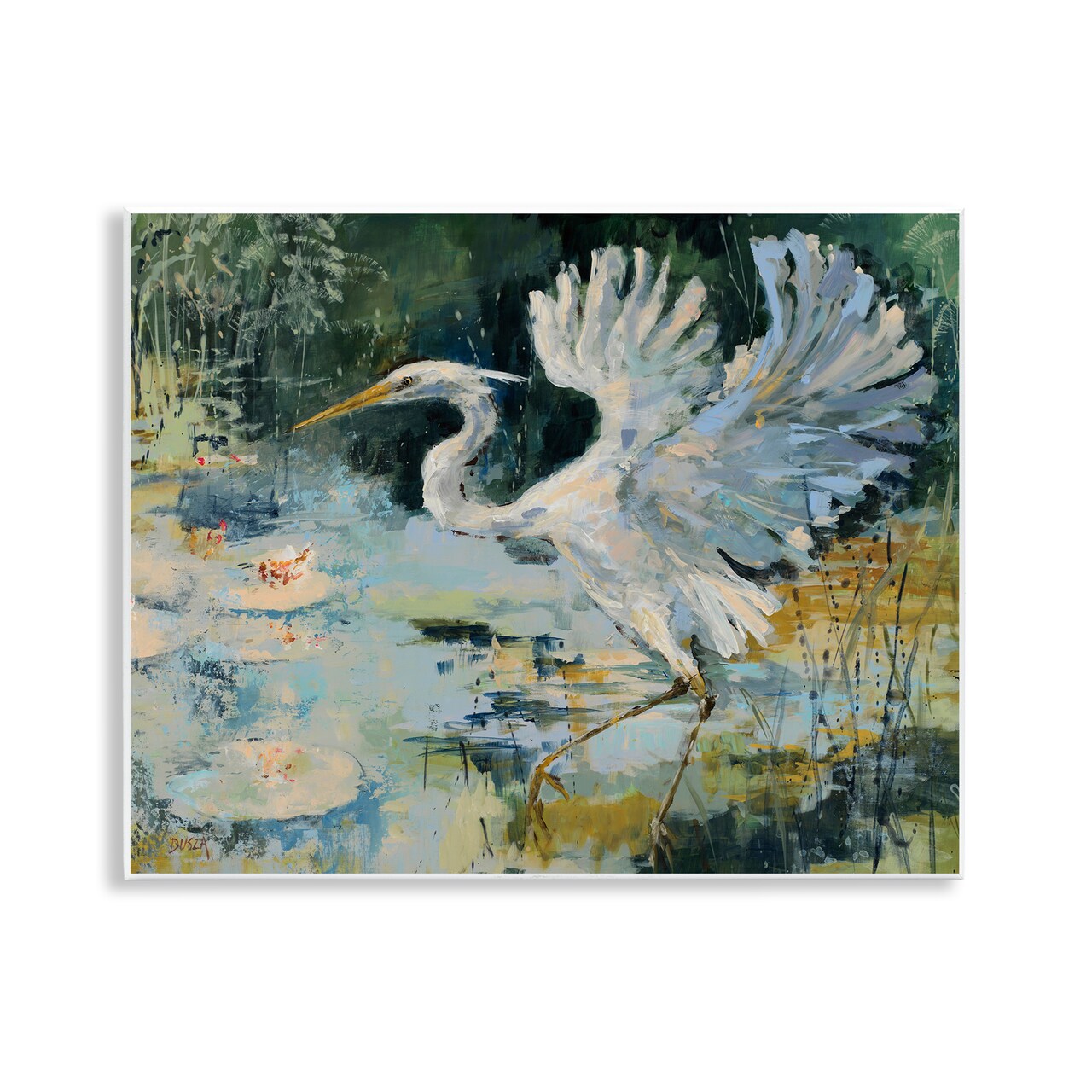 Stupell Industries Heron with Spread Wings Wall Plaque Design by Dusza